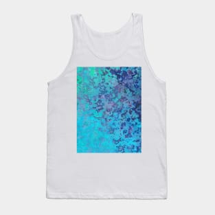 sky blue dark blue texture art Tank Top